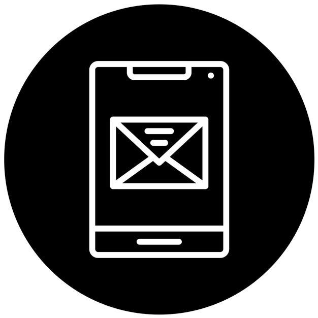 Diseño vectorial de mensajes Estilo del icono