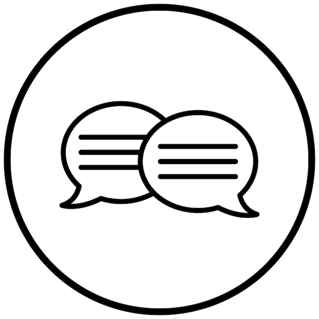 Diseño vectorial de mensajes Estilo del icono
