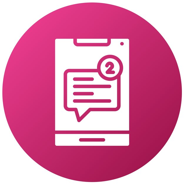 Diseño vectorial de mensajes no leídos Estilo del icono