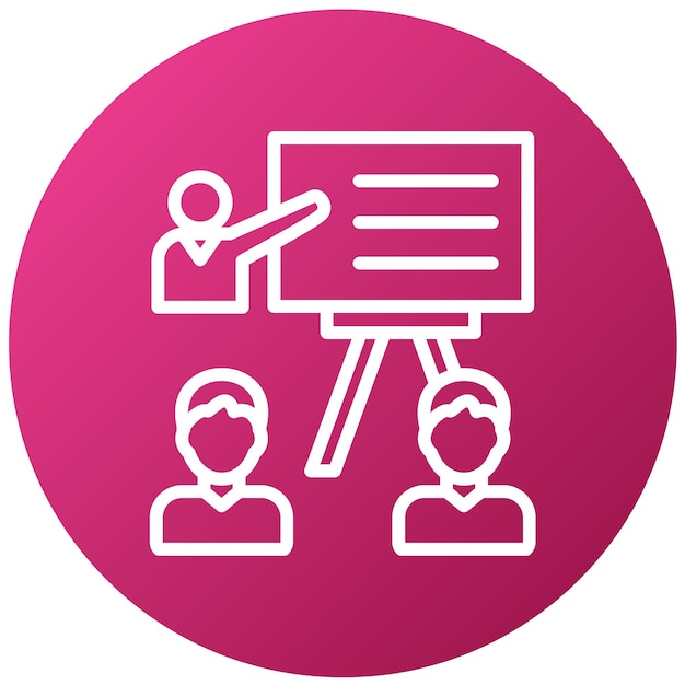Diseño vectorial Mentor de bienestar Estilo de icono