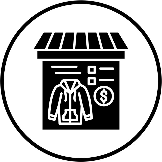 Diseño vectorial Mercado masivo Estilo de icono de moda