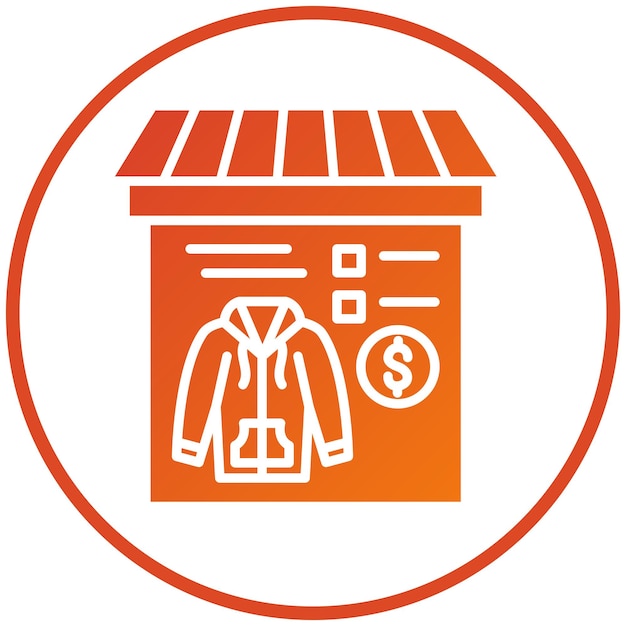 Diseño vectorial Mercado masivo Estilo de icono de moda