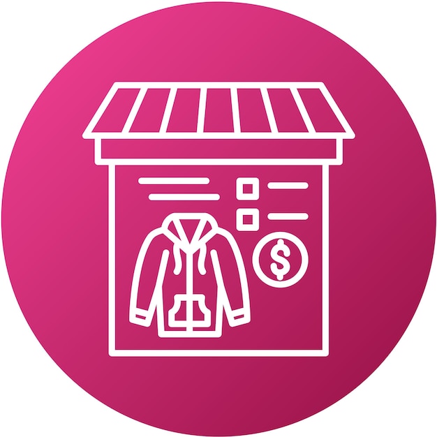 Diseño vectorial Mercado masivo Estilo de icono de moda