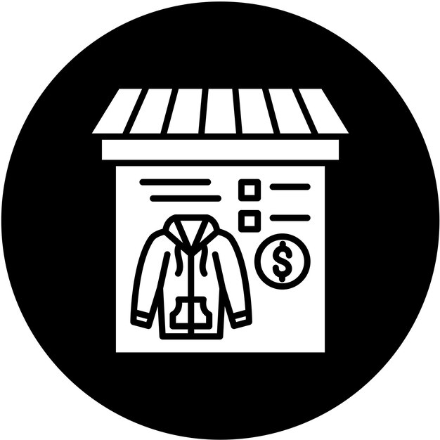 Vector diseño vectorial mercado masivo estilo de icono de moda