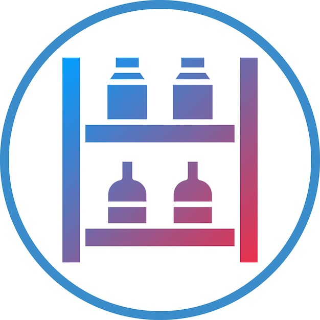Diseño vectorial de mercancía de comestibles Estilo de icono