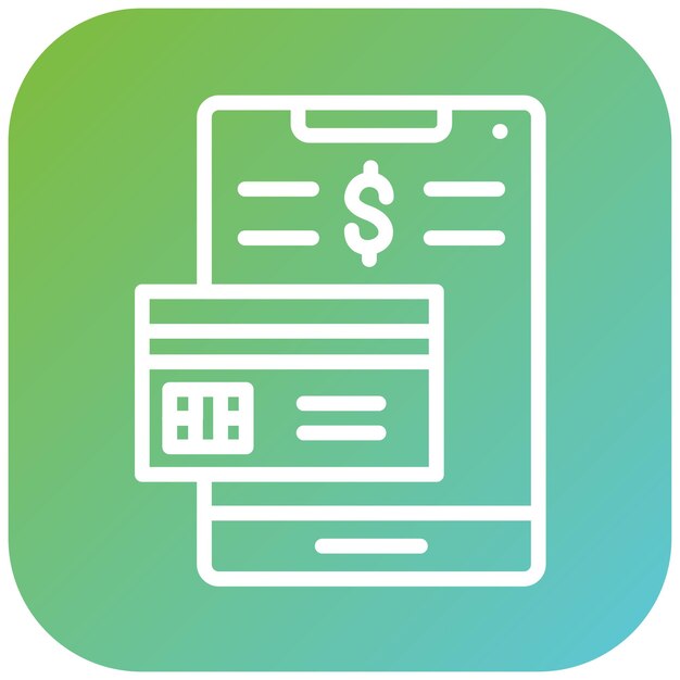 Diseño vectorial Métodos de pago Estilo del icono