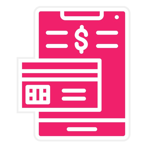 Diseño vectorial Métodos de pago Estilo del icono