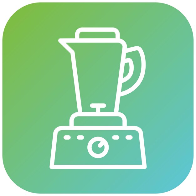 Diseño vectorial Mezclador de encimera Estilo del icono