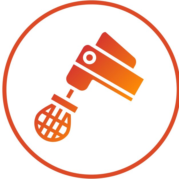 Diseño vectorial Mezclador de mano Estilo del icono