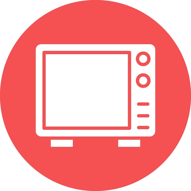 Diseño vectorial de microondas Owen Estilo del icono
