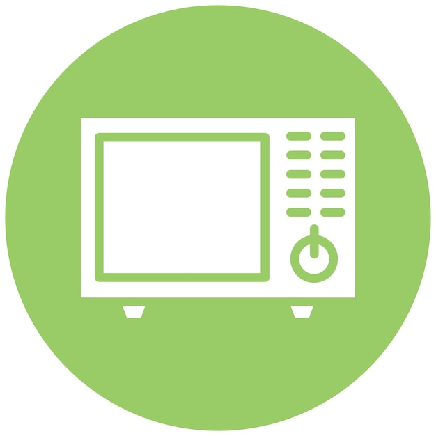 Diseño vectorial de microondas Owen Estilo del icono