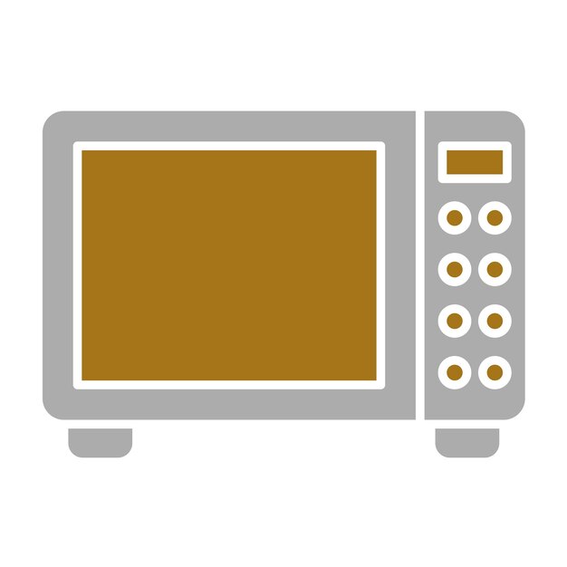 Diseño vectorial de microondas Owen Estilo del icono