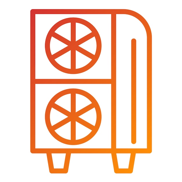 Diseño vectorial Mini ITX Estilo del icono de la caja