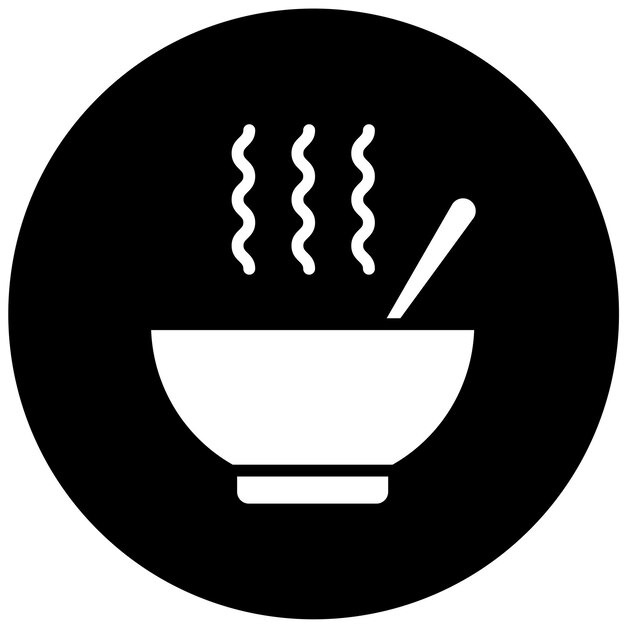 Diseño vectorial Miso Estilo de icono de mezcla