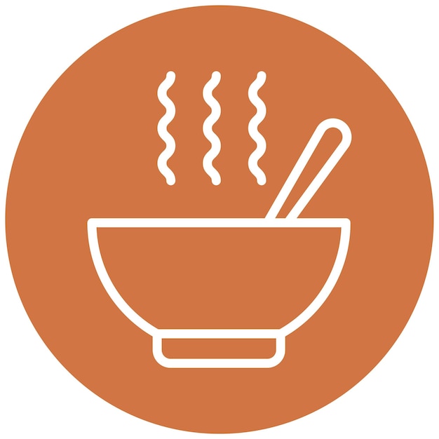 Diseño vectorial Miso Estilo de icono de mezcla