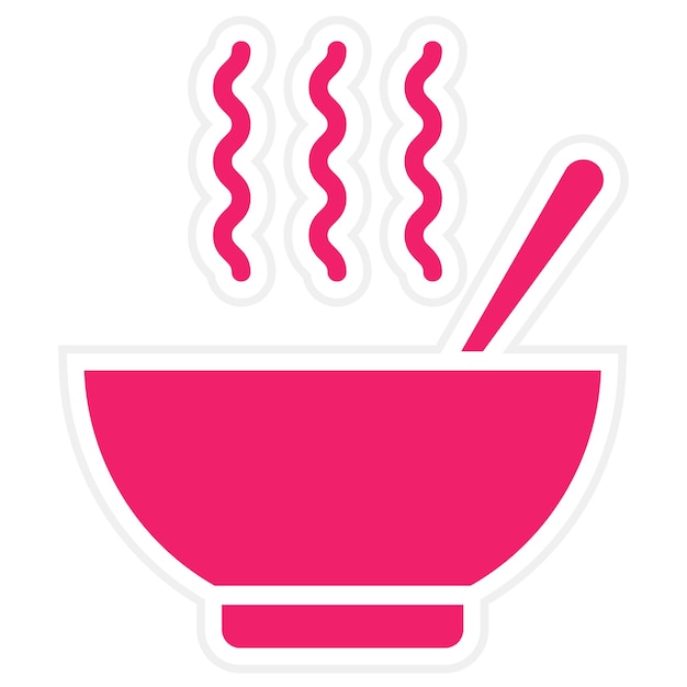 Diseño vectorial Miso Estilo de icono de mezcla