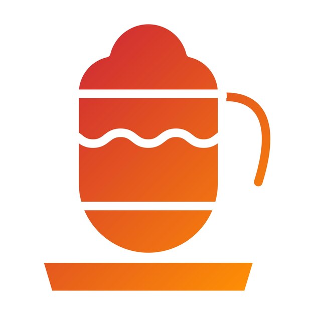 Diseño vectorial Mocha Estilo de icono de mezcla