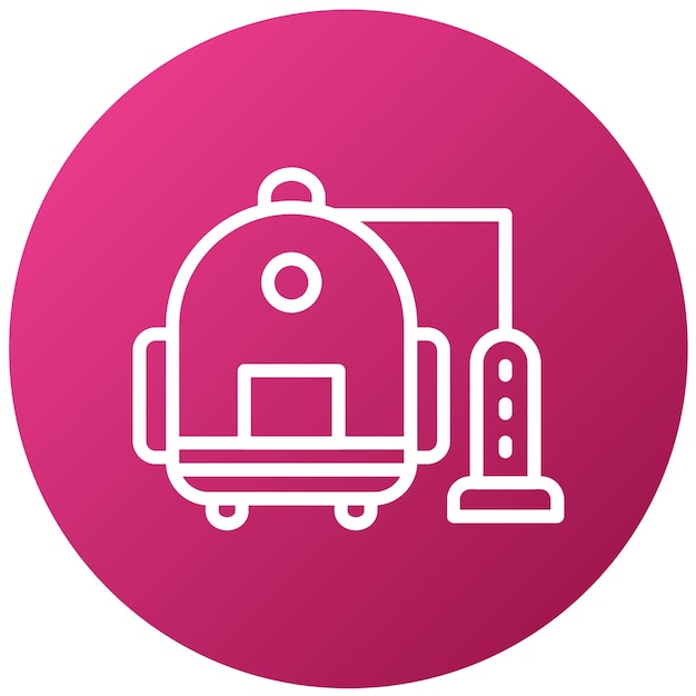 Diseño vectorial de la mochila de vacío Estilo del icono