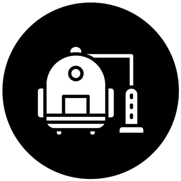 Diseño vectorial de la mochila de vacío Estilo del icono