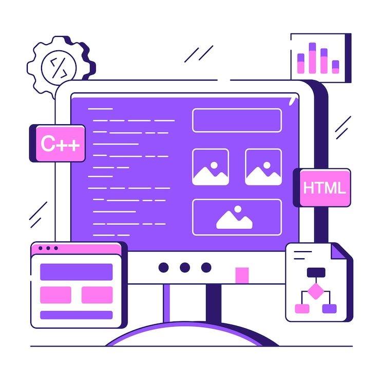 Vector diseño vectorial de moda del desarrollo del sistema