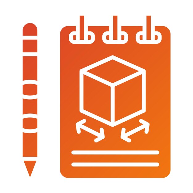 Diseño vectorial de modelado 3D Estilo del icono