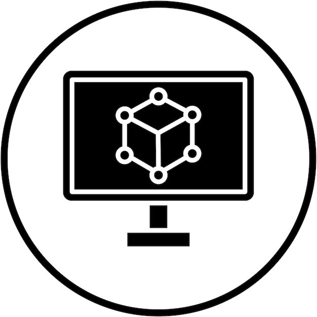 Diseño vectorial de modelado 3D Estilo del icono