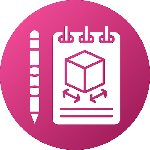 Diseño vectorial de modelado 3D Estilo del icono