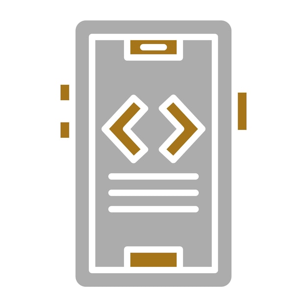 Diseño vectorial Modo de desarrollador Estilo del icono