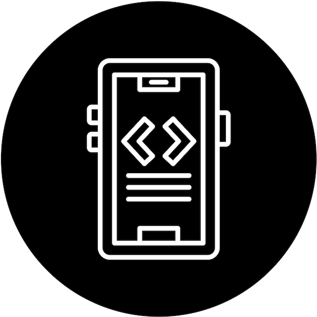 Diseño vectorial Modo de desarrollador Estilo del icono
