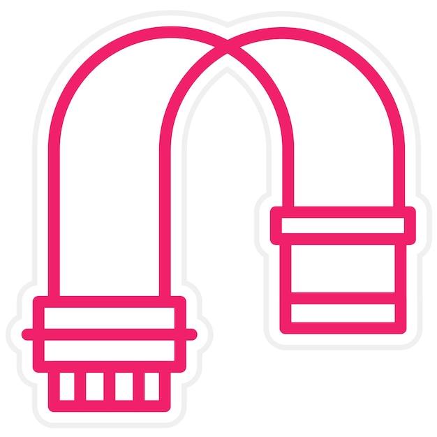 Diseño vectorial Molex a estilo de icono SATA