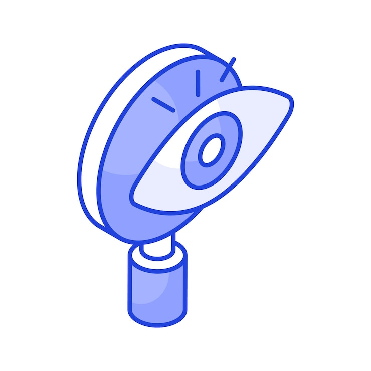 Vector diseño vectorial de monitoreo de búsqueda en estilo de moda icono editable