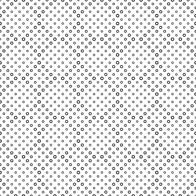 Diseño vectorial monocromático de fondo con patrón de anillo sin costuras