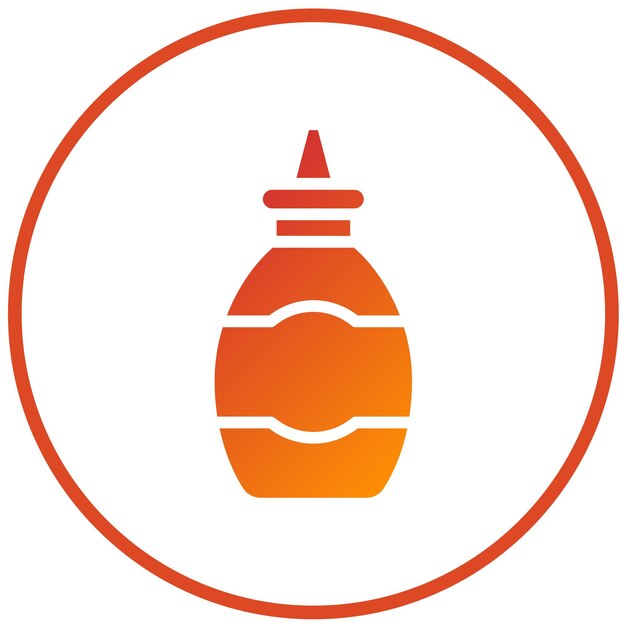 Diseño vectorial Mostaza Estilo de icono de mezcla