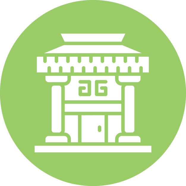 Diseño vectorial Museo de Arquitectura Estilo de icono
