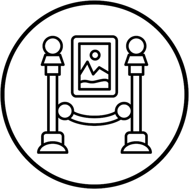 Diseño vectorial Museo de diseño Icon Style