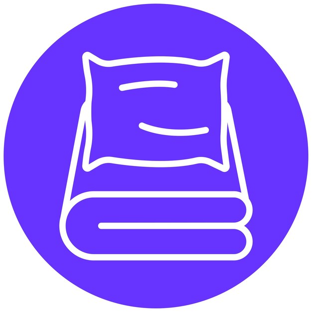 Diseño vectorial Muslin estilo de icono de confort