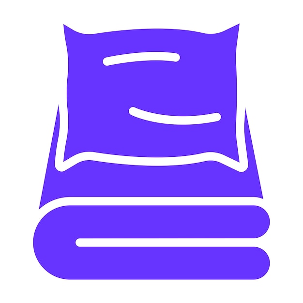 Diseño vectorial Muslin estilo de icono de confort