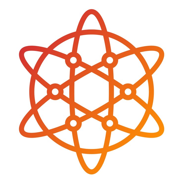 Vector diseño vectorial nanotecnología estilo del icono