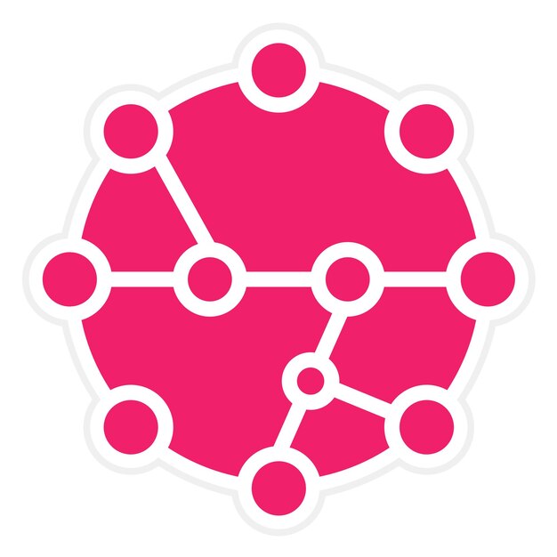 Diseño vectorial Nanotecnología Estilo del icono