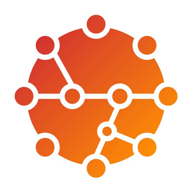 Diseño vectorial Nanotecnología Estilo del icono