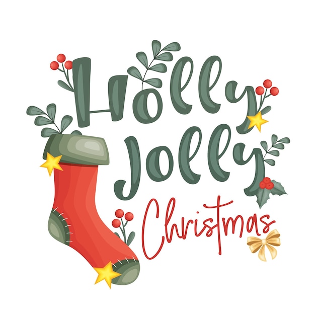 Diseño vectorial de Navidad alegre con decoraciones