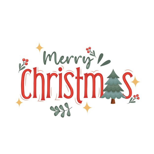 Diseño vectorial de Navidad feliz con decoraciones