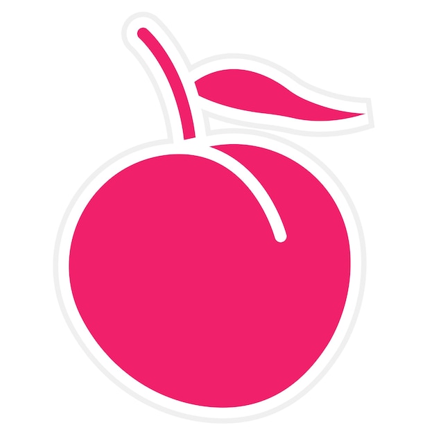 Diseño vectorial Nectarino Nectar Estilo del icono