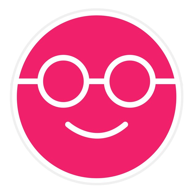Diseño vectorial Nerd Estilo del icono