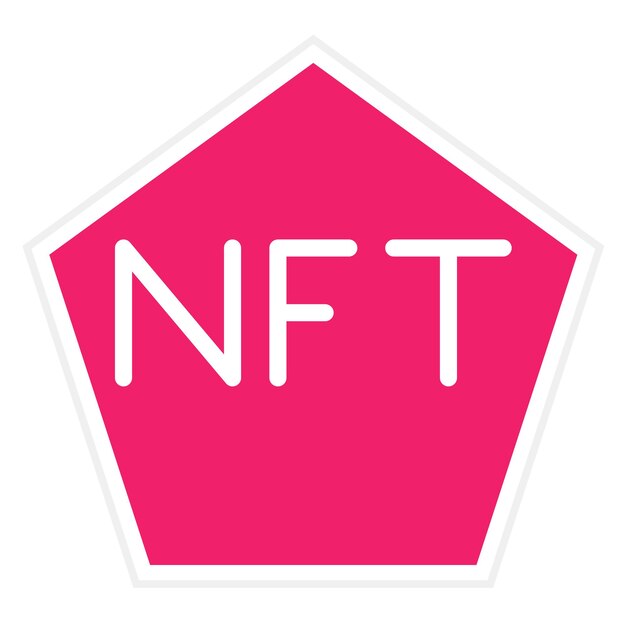 Diseño vectorial de NFT estilo de icono artístico