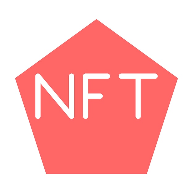 Diseño vectorial de NFT estilo de icono artístico