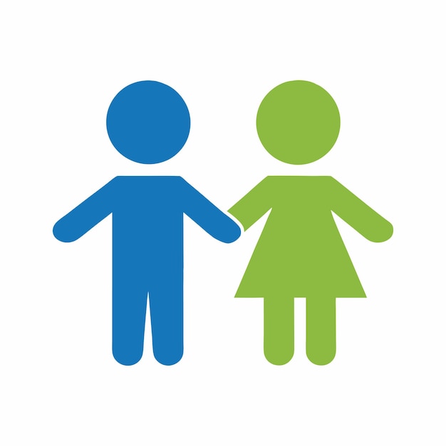 Diseño vectorial de niños minimalistas con las manos para la marca