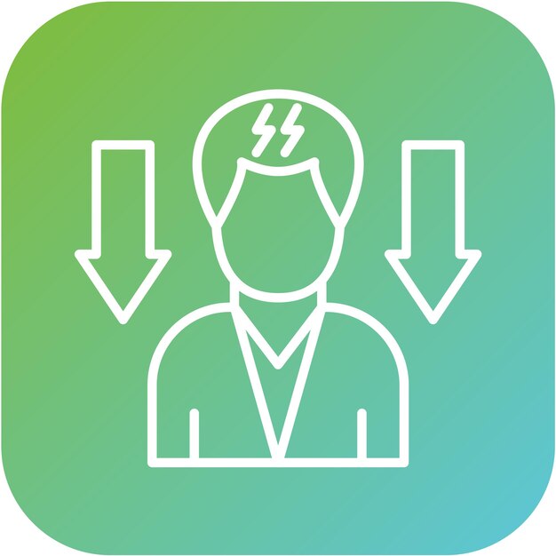 Diseño vectorial Niveles de tensión más bajos Estilo del icono