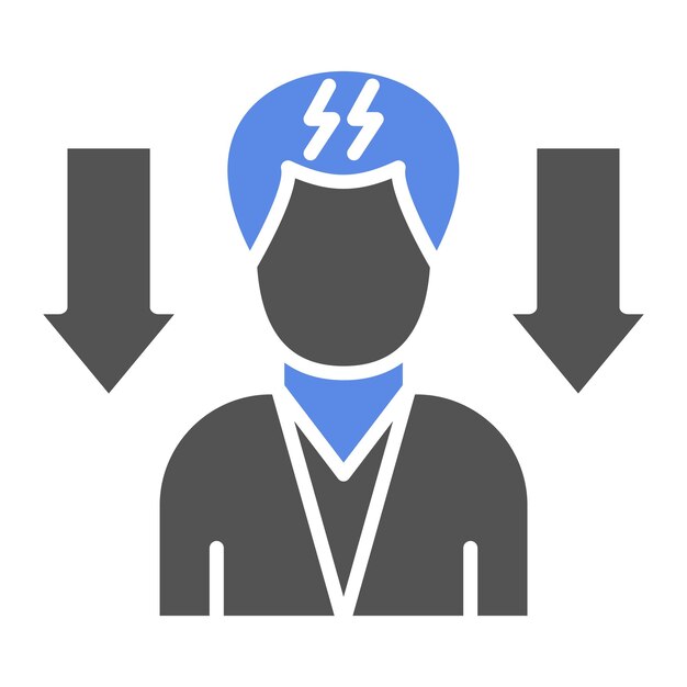 Diseño vectorial Niveles de tensión más bajos Estilo del icono