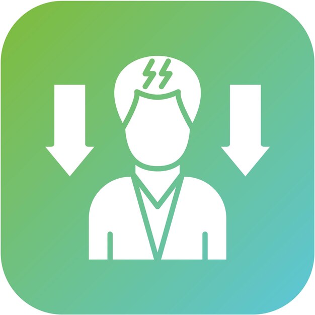 Diseño vectorial Niveles de tensión más bajos Estilo del icono